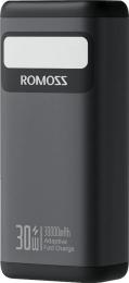 Зовнішній портативний акумулятор Romoss PMT30 30000mAh 30W Black