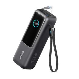 Зовнішній портативний акумулятор Anker Power Bank 25000mAh 165W Space Black (A1695H11)