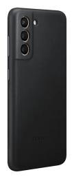 Накладка для Samsung Galaxy G991 S21 Leather Cover (EF-VG991LBEGRU) Black