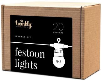 Гірлянда Twinkly Festoon RGB 20, G45, Gen II IP44, 10м (TWF020STP-BEU)