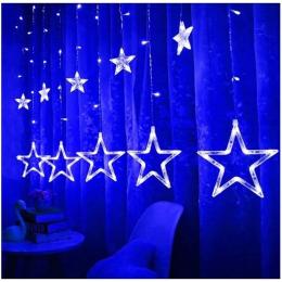 Гірлянда Bambi Зірки ZABI-8 USB 120 L Blue 3*1 м, USB+батарейка