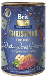 Корм вологий Brit Mono Protein Christmas Duck різдвяна вечеря качка 400 г
