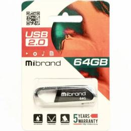 Флеш память Mibrand Aligator MI2.0/AL64U7G Dark Gray 64 GB USB 2.0