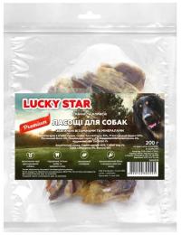 Ласощі для собак Lucky Star Кроляче вухо з мясом курки 200 г (482014430454)