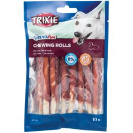 Ласощі для собак Trixie DENTAfun Паличка для чищення зубів з качкою 10 шт 80 г (4011905313719)