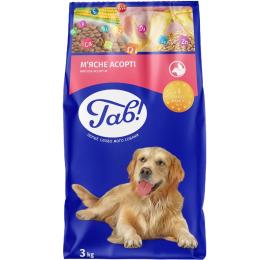 Сухий корм для собак Гав! з мясним асорті 3 кг (4820083902802)