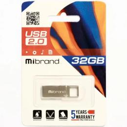Флеш память Mibrand Shark MI2.0/SH32U4S Silver 32 GB USB 2.0