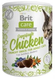 Ласощі для котів Brit Care Cat Snack Superfruits Chicken 100 г (8595602521432)
