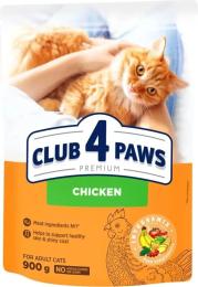 Сухий корм для кішок Club 4 Paws Premium Adult Chicken 0,9 кг (4820083909139)