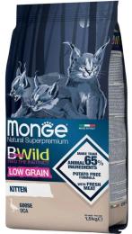 Сухий корм для кішок Monge Cat Bwild Low Grain kitten з мясом гуски 1.5 кг (8009470012041)