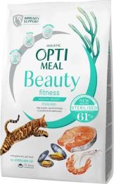 Сухий корм для кішок Optimeal Beauty Fitness для стерилізованих/кастрованих з морепродуктами 1.5 кг (4820215369848)