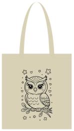 Сумка Bambi Сова Сумка-шоппер 190CCT-3, 38 x 42 см (190г/м2)