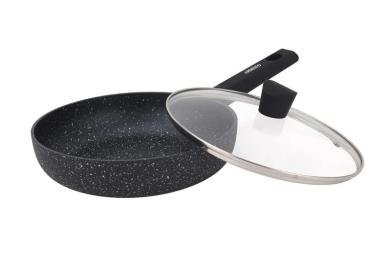 Сковорідка Ardesto Black Mars Alcor 26см Black з кришкою (AR1926BML)