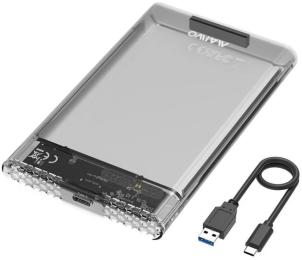Зовнішня кишеня для диска Maiwo 2.5 SATA/SSD HDD to USB3.0 Transparent (K2510B)