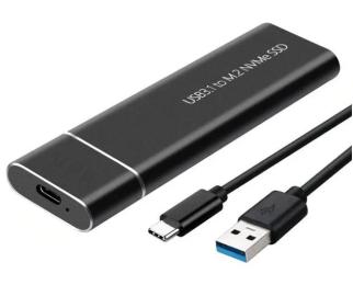 Зовнішня кишеня для диска 1stCharger M.2 NVMe PCIe SSD to Type-C Black (M2E.01.NVME.Black)