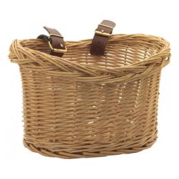 Велосипедний кошик Trybike TBS-200-BSK Wood зі шкіряними ременями