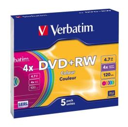 Диск Verbatim DVD+RW 43297 5 шт 4.7 GB