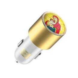 Автомобільний адаптер для телефона Luxe cube Guardian М White (8889998698480) 2USB 3.4А