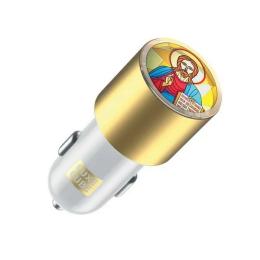 Автомобільний адаптер для телефона Luxe cube Guardian J White (8889998698497) 2USB 3.4А