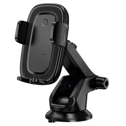 Тримач в авто Borofone BH223 Follower push-type wireless fast charging car holder Black (6941991121319)