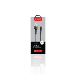 Дата-кабель Intaleo 1283126487491 3m USB(тато) - microUSB(тато) Black