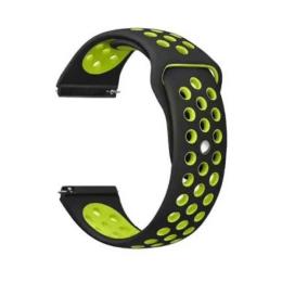 Ремінець для смарт-годинника BeCover для Samsung Galaxy Watch 42mm/Watch Active BeCover Nike Style Black-Yellow (705697)