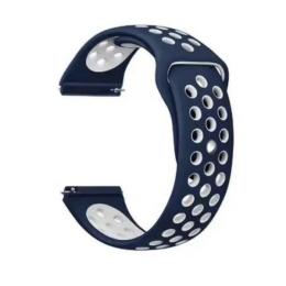 Ремінець для смарт-годинника BeCover для Samsung Galaxy Watch 42mm/Watch Active BeCover Nike Style Blue-White (705698)