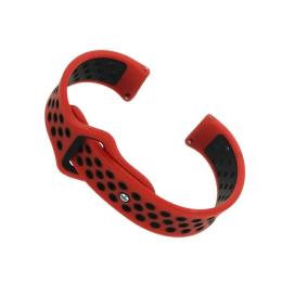 Ремінець для смарт-годинника BeCover для Samsung Galaxy Watch 42mm/Watch Active BeCover Nike Style Red-Black (705700)