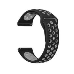 Ремінець для смарт-годинника BeCover Nike Style для Nokia/Withings Steel/Steel HR black-Gray (705765) Black Gray