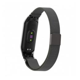 Ремінець для фітнес-браслету BeCover Xiaomi Mi Band 5/6 Black Milanese Style (705666)