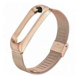 Ремінець для фітнес-браслету BeCover Metal Xiaomi Mi Smart Band 5 705149 Gold