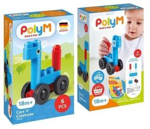 Конструктор PolyM Машинки і звірята 6 деталей (760001)