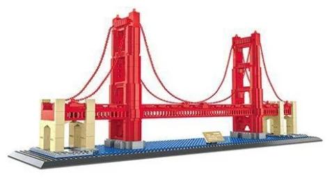 Конструктор Wange Міст Золота Брама, США (WNG-6210)