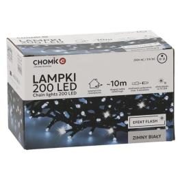Гірлянда Chomik 200 LED 10 м, IP44 Cold White (5900779879485)
