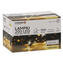 Гірлянда Chomik 200 LED 10 м, IP44 Warm White (5900779879478)