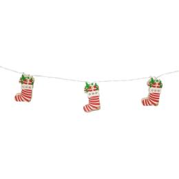 Гірлянда Chomik Шкарпетка новорічна 1.65 м 10 LED Warm White (5900779854093)
