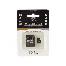 Карта памяті T&amp;G TG-128GBSD10U3-01 Black 128GB microSDXC З адаптером Class 10 UHS-I U3