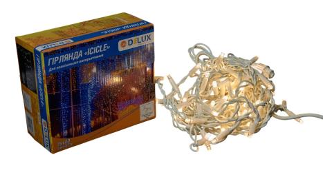 Гірлянда Delux ICICLE 75 LED 2 x 0.7 м Warm White IP44 EN (90016594)