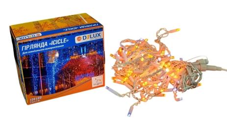 Гірлянда Delux ICICLE 108LED 2x1 м flash White Yellow IP44 (90015179)