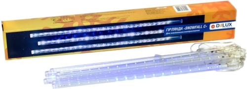 Гірлянда Delux Snowfall C 384LED 8х0.5 м Transparent Blue IP44 EN (90017980)