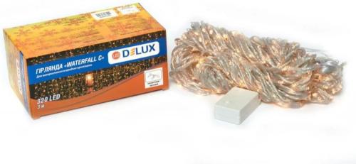 Гірлянда Delux Waterfall С 320LED 3х3 м Warm White IP20 (90018006)