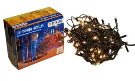 Гірлянда Delux ICICLE flash 108LED 2 х 1 м Black Warm White IP44 EN (90012947)