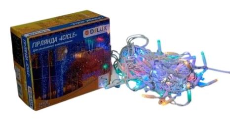Гірлянда Delux ICICLE flash 75LED 2 х 0.7 м White Multi IP44 EN (90012956)