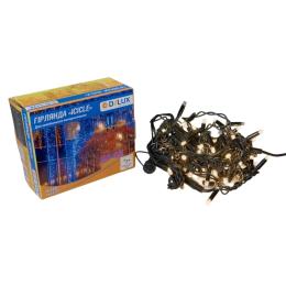 Гірлянда Delux Icicle 75LED 2x0.7m 18flash Black Warm White IP44 EN (90012960)