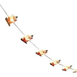 Гірлянда Luca Lighting Сніговик, струна, 1, 3 м White 10 LED 2AA, таймер (8720967822836)