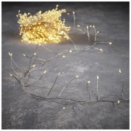 Гірлянда Luca Lighting Кластер, срібна струна, 20 м Warm White (8718861852684)