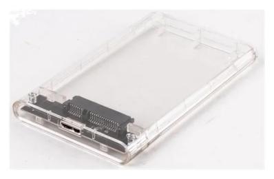 Зовнішня кишеня для диска AgeStar 3UB2P4 Transparent USB3.0 для HDD/SSD SATA 2.5