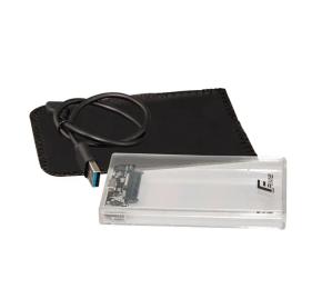 Зовнішня кишеня для диска Frime FHE80.25U30 Transparent SATA HDD/SSD 2.5, USB 3.0, Plastic