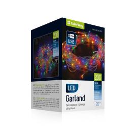 Гірлянда ColorWay LED 200 20 м Multi