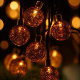 Гірлянда LightZone LED-ланцюг10 кульок 2, 25м Bronze на батарейках